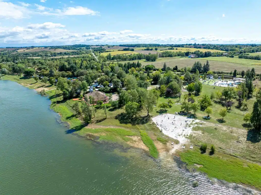 036 Camping Gers Lac de thoux Ciela Village Drone